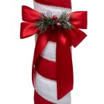 Dekoracja świąteczna Laska Cukrowa Candy Cane velvet 80 cm  3
