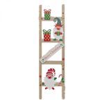 Dekoracyjna drabinka świąteczna z elfami 2