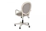 Fotel biurowy krzesło Louis glam white 3