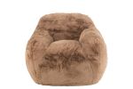 Fotel futrzany Bear Cloud brązowy taupe premium 1