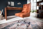 Krzesło biurowe Fotel Victorian vintage brązowy jasny - Invicta Interior 8
