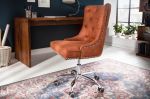 Krzesło biurowe Fotel Victorian vintage brązowy jasny - Invicta Interior 6