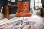 Krzesło biurowe Fotel Victorian vintage brązowy jasny - Invicta Interior 5