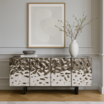 Komoda Caldera srebrna chrom 160x78 cm - Kare Design 1