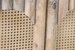 Komoda drewniana Alpejska biała natur szafka RTV 8