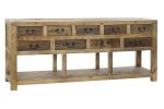 Komoda konsola drewniana z 9 szufladami 1