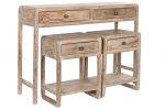 Konsola drewniana Duo Timber ze stolikami 2