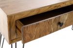 Konsola drewniana Retro Look drewno akacjowe 5