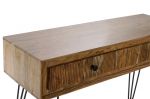 Konsola drewniana Retro Look drewno akacjowe 4