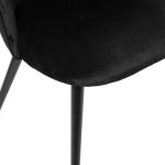 Krzesło Ava aksamitne czarne - Atmosphera 2