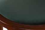 Krzesło barowe hoker rattanowy Icon retro z plecionką wiedeńską brązowy tapicerowany 5