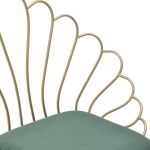Krzesło Bloom Elegant złote zielone 5