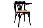 Krzesło drewniane gięte Vintage czarne 1