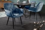 Krzesło Milano aksamitne niebieskie - Invicta Interior 9