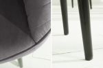 Krzesło Turin  aksamitne szare - Invicta Interior 8