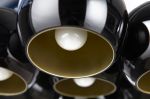 Lampa Perlota Pearls czarno-złota - Invicta Interior 5