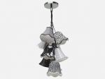 Lampa Saloon Ornament czarno-biała 9-lite  - Kare Design 2