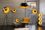 Lampa Spot Studio czarna & złota - Invicta Interior 11