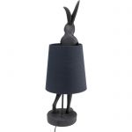 Lampa stołowa Animal Rabbit czarna matowa 68cm - Kare Design 6