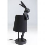Lampa stołowa Animal Rabbit czarna matowa 50 cm - Kare Design 5