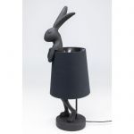 Lampa stołowa Animal Rabbit czarna srebrna 68 cm  - Kare Design 5