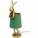 Lampa stołowa Animal Rabbit złoto zielona 68cm - Kare Design 4