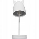 Lampka biurkowa Kot biała 3