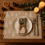 Podkładka świąteczna jutowa na stół  2