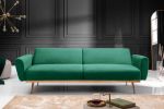 Sofa Bellezza 208 cm aksamitna zielona - Invicta Interior 4