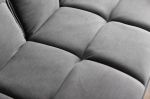 Sofa rozkładana Boutique aksamitna szara - Invicta Interior 5