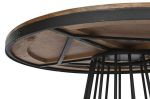 Stół okrągły drewniany Iron Craft shabby 3