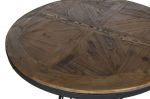 Stół okrągły drewniany Iron Craft shabby 2