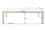 Stół rozkładany ceramiczny X7 180-240 cm marmur biały - Invicta Interior 11