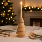 Świecznik drewniany Choinka 1