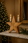 Świecznik Gwiazda drewniany 25cm - Boltze 1