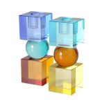Świecznik szklany Crystal color - Boltze 1