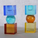 Świecznik szklany Crystal color - Boltze 2