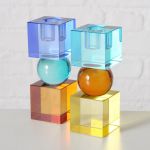 Świecznik szklany Crystal color - Boltze 3