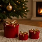 Zestaw pudełek metalowych okragłych 2