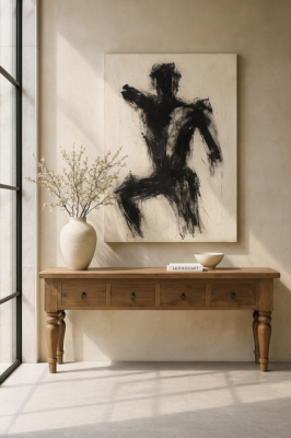 Konsola rustykalna Verona z drewna odzyskanego - Item International