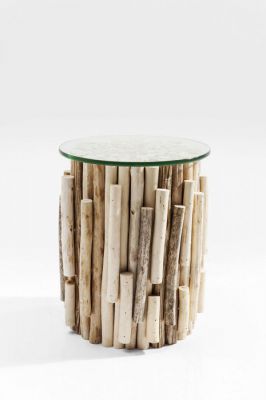 Stolik Side Table Timber Nature Visible   - Kare Design