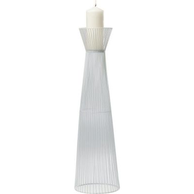 Świecznik Candle Holder Wire biały 70 cm  - Kare Design