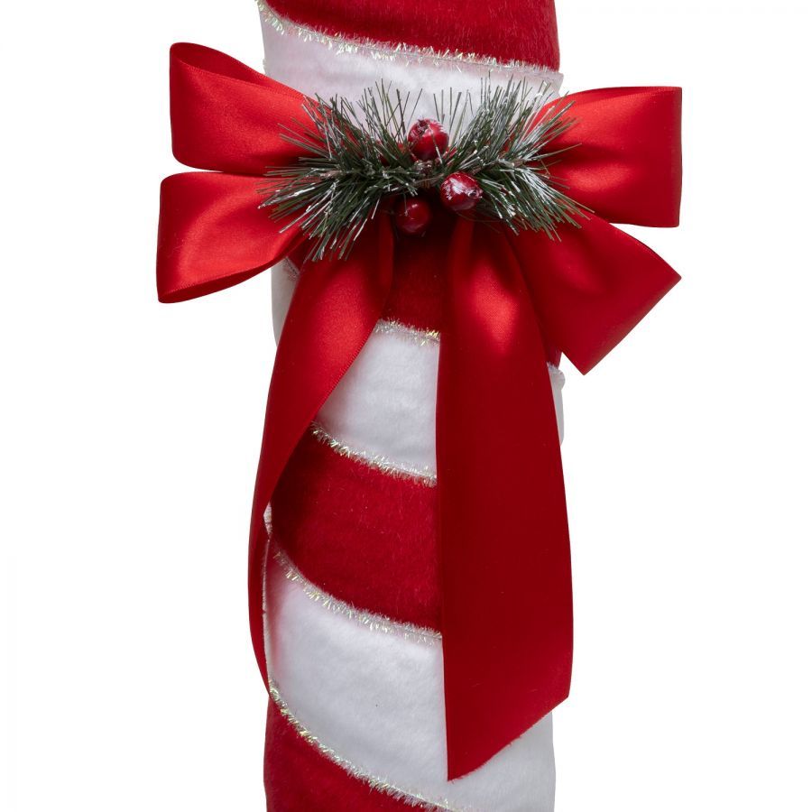 Dekoracja świąteczna Laska Cukrowa Candy Cane velvet 80 cm