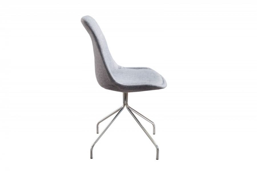 Krzesło Spider designerskie szare  - Invicta Interior