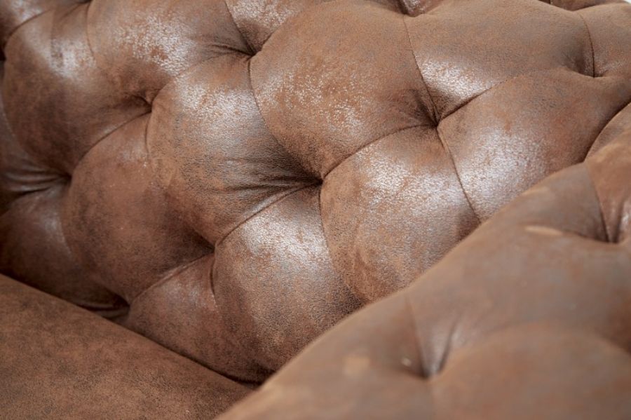 Fotel Chesterfield Modern Barock antyczny brązowy - Invicta Interior