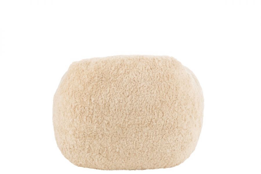 Fotel futrzany Bear Cloud creme beżowy premium