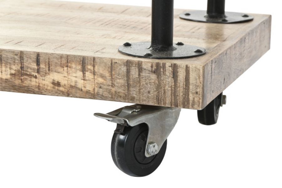 Garderoba industrialna z drewna mango Barkuna Bina Loft