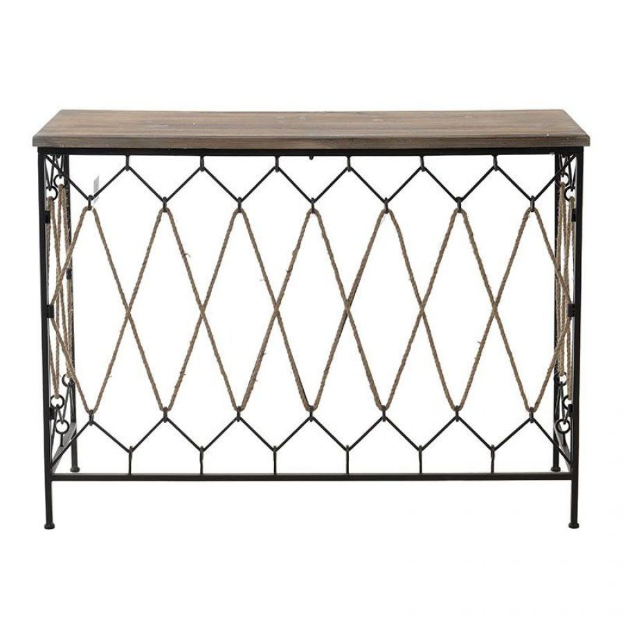 Konsola Industrialna Metal czarna - Inart