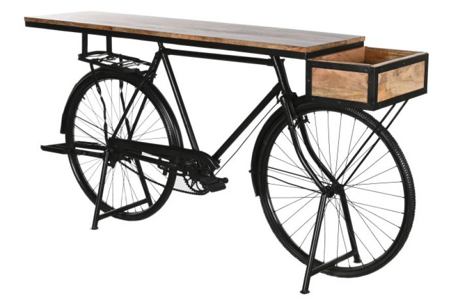 Konsola regał Rower vintage czarny