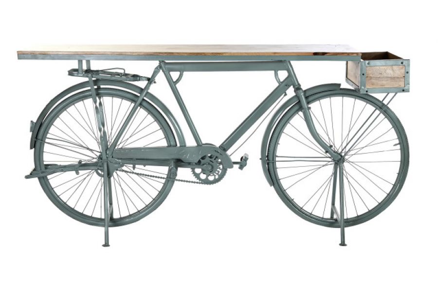 Konsola regał Rower vintage green